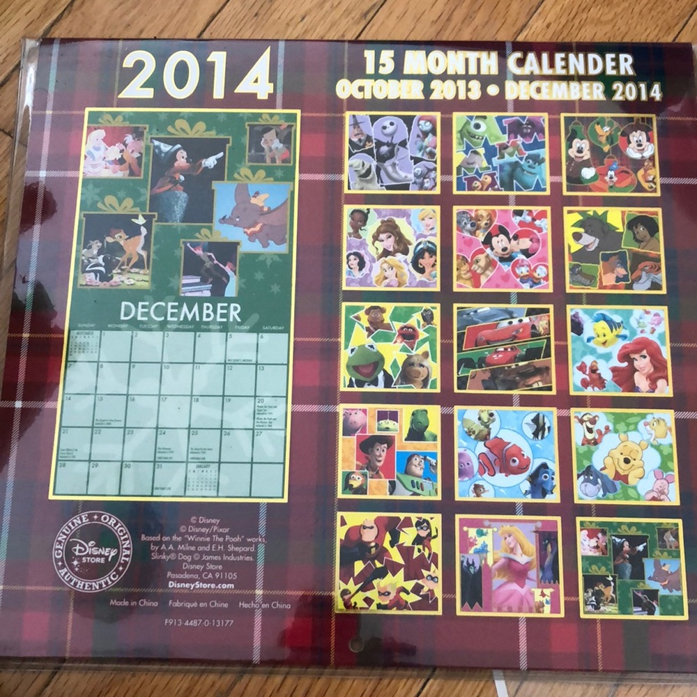 A Disney 2014 Calendar